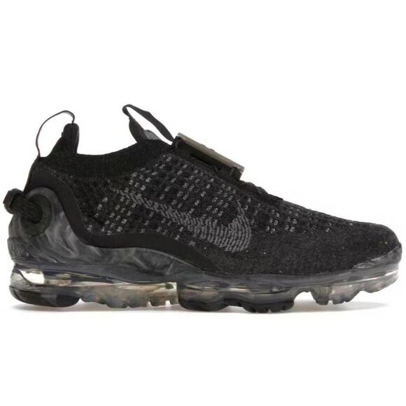 NIKE Air VaporMax 2020 Flyknit "Blk Dark Grey' Running Shoes Size 5Y/W6.5 - Picture 1 of 14